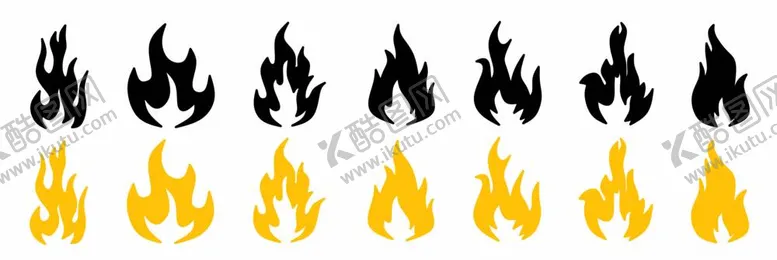 编号：34503812020156272001【酷图网】源文件下载-火焰矢量