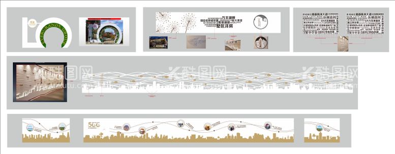 编号：94788711270414403602【酷图网】源文件下载-房地产门头看房通道城市剪影包装设计1