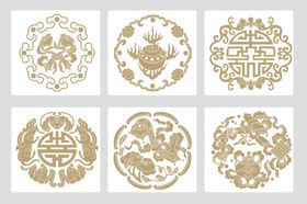 传统中式花纹图案