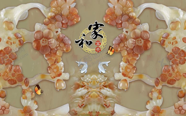 编号：97659607141415573892【酷图网】源文件下载-梅花电视背景墙