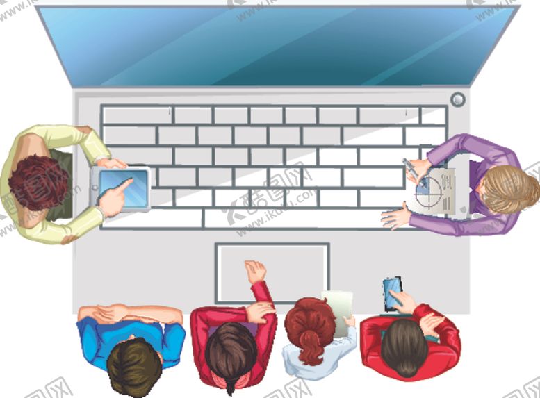 编号：14394509181711421333【酷图网】源文件下载-办公人员顶视图