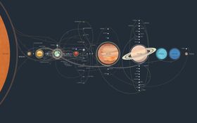 宇宙星球太空插画背景