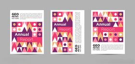 多彩几何风格活动宣传单页