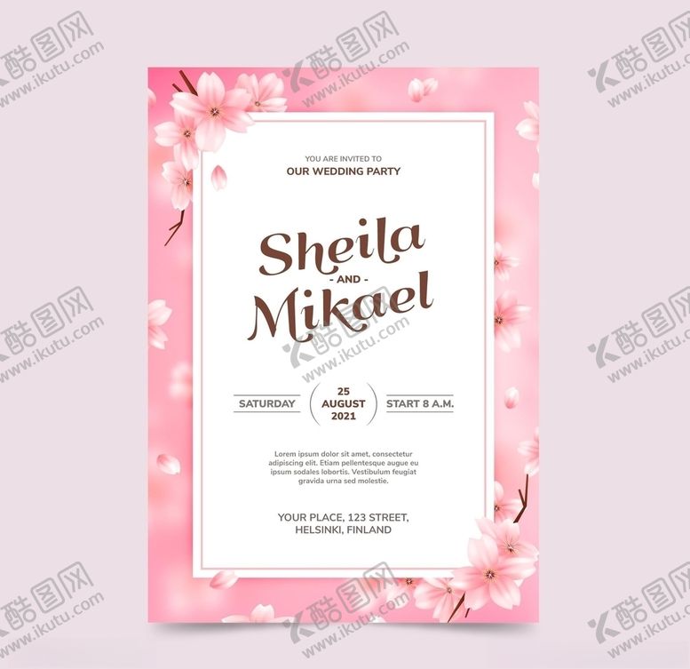 编号：46899010302020499206【酷图网】源文件下载-婚礼结婚请柬邀请函