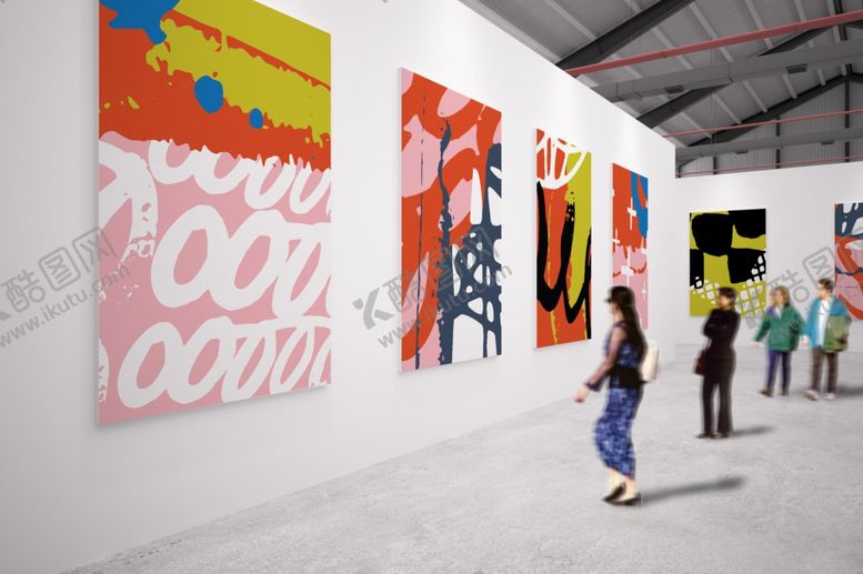 编号：40405209231054113785【酷图网】源文件下载-画展场景样机