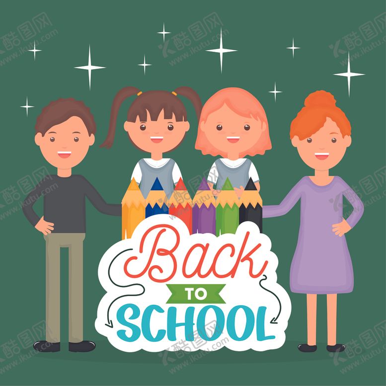 编号：94402811010033105581【酷图网】源文件下载-学生学校生活场景插画