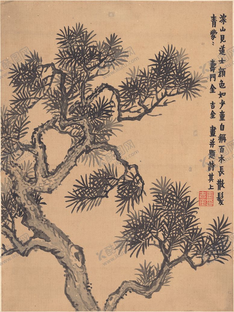 编号：52284810250842178512【酷图网】源文件下载-国画花鸟风景画