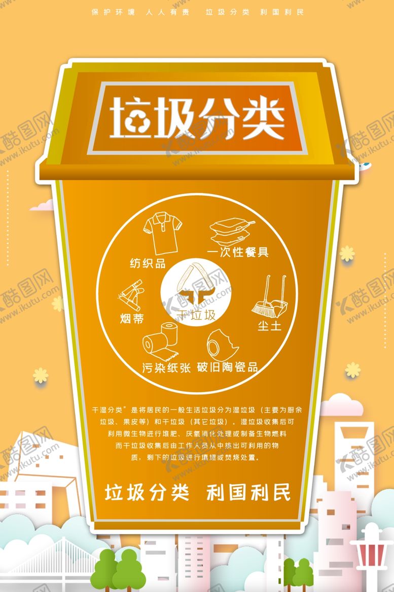 编号：33245307030150524074【酷图网】源文件下载-垃圾分类图片