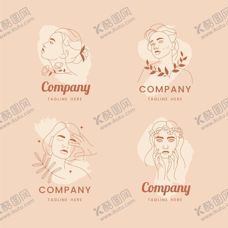 编号：30851709210553487109【酷图网】源文件下载-化妆品美女简笔画