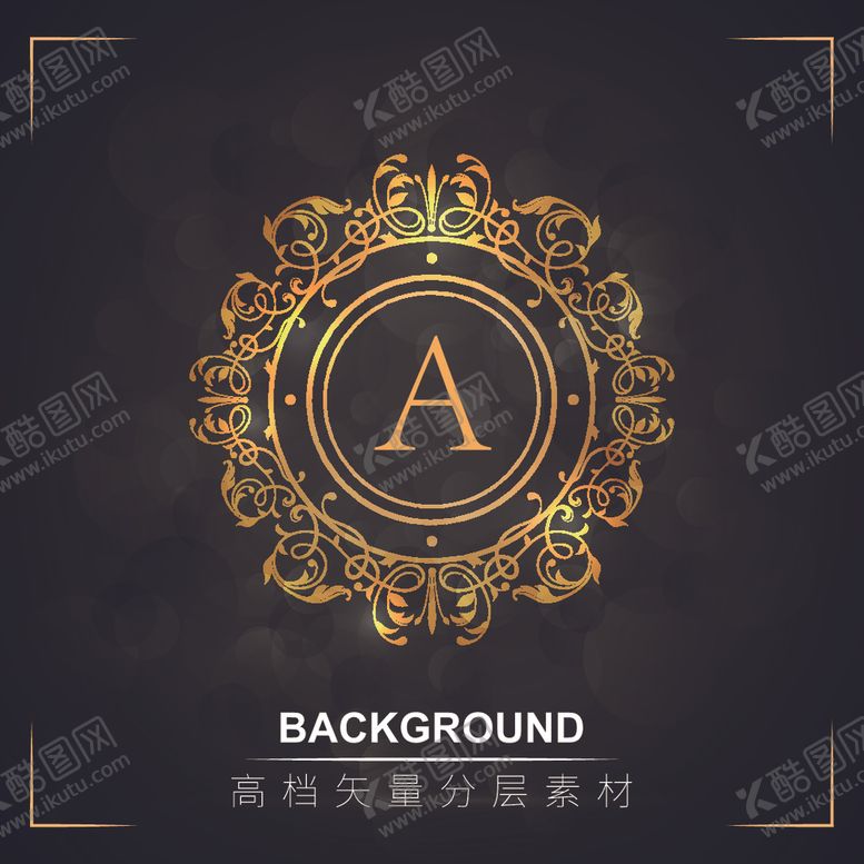 编号：62981606270545403848【酷图网】源文件下载-高档豪华奢华欧式花纹背景矢量图