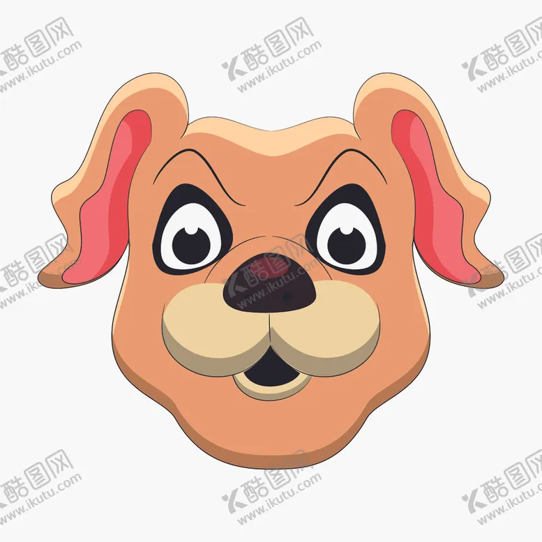 编号：89279106142250324952【酷图网】源文件下载-卡通狗头像