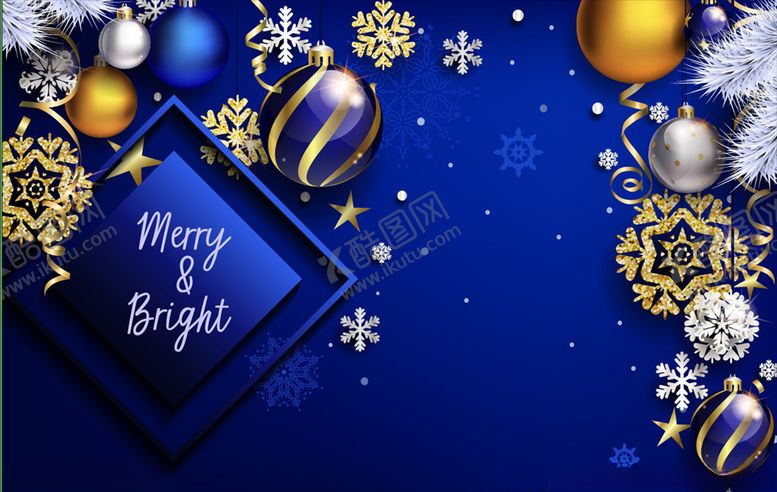 编号：68125809110437016726【酷图网】源文件下载-蓝色圣诞节