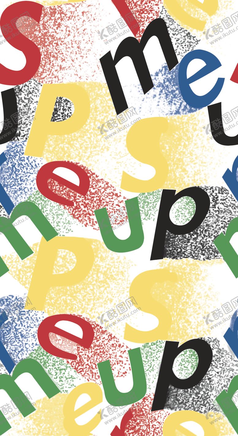 编号：55257809240921178597【酷图网】源文件下载-大牌扎染字母数码印花