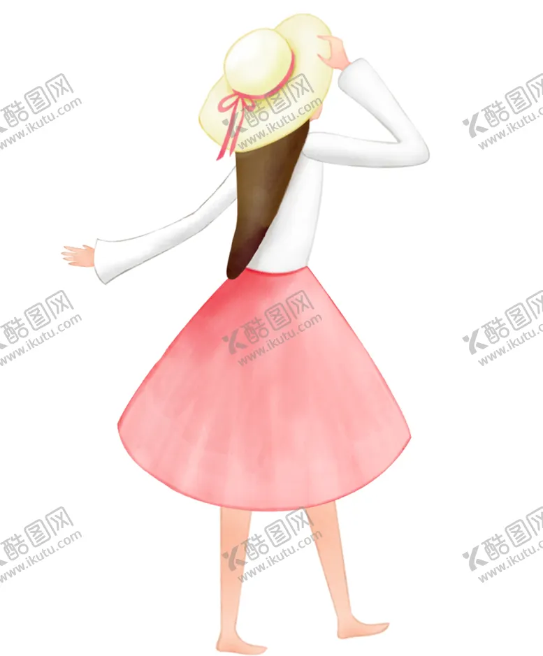 编号：85372105090907023064【酷图网】源文件下载-手绘女孩