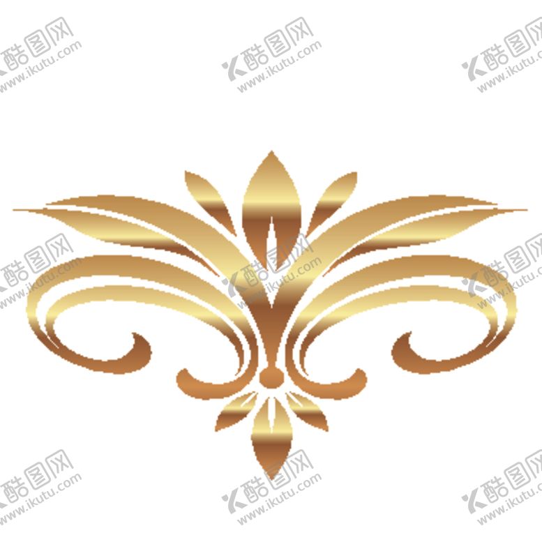 编号：42893609291455429127【酷图网】源文件下载-创意金色花纹图案设计