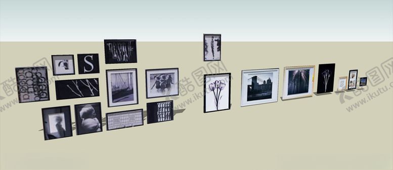 编号：38592209120207585107【酷图网】源文件下载-墙上相框模型