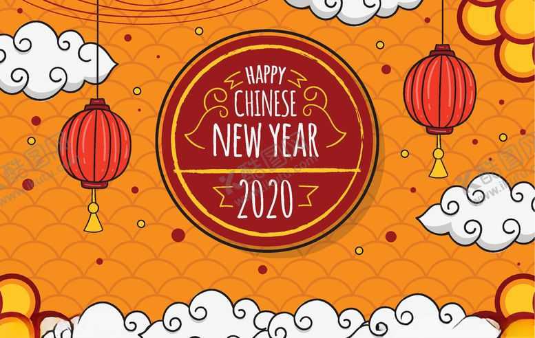 编号：37048110070802191642【酷图网】源文件下载-春节背景图