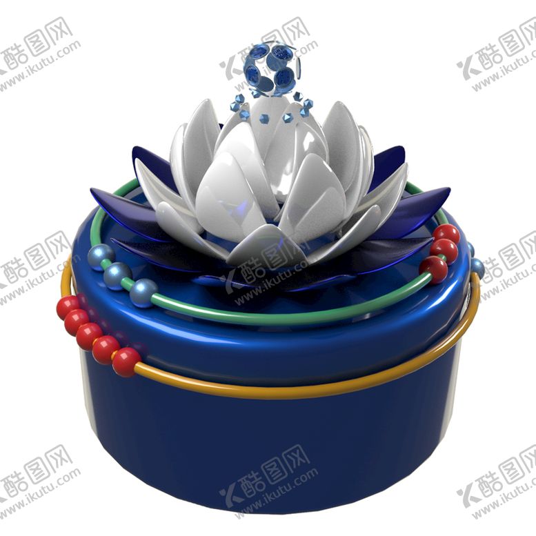 编号：09184709161014071930【酷图网】源文件下载-C4D绽放的莲花