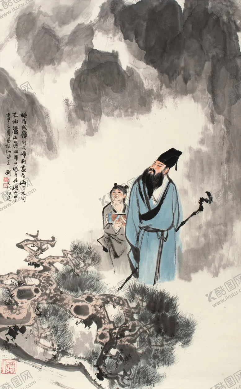 编号：21885007011458549797【酷图网】源文件下载-刘旦宅国画