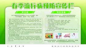 春季流行病宣传栏
