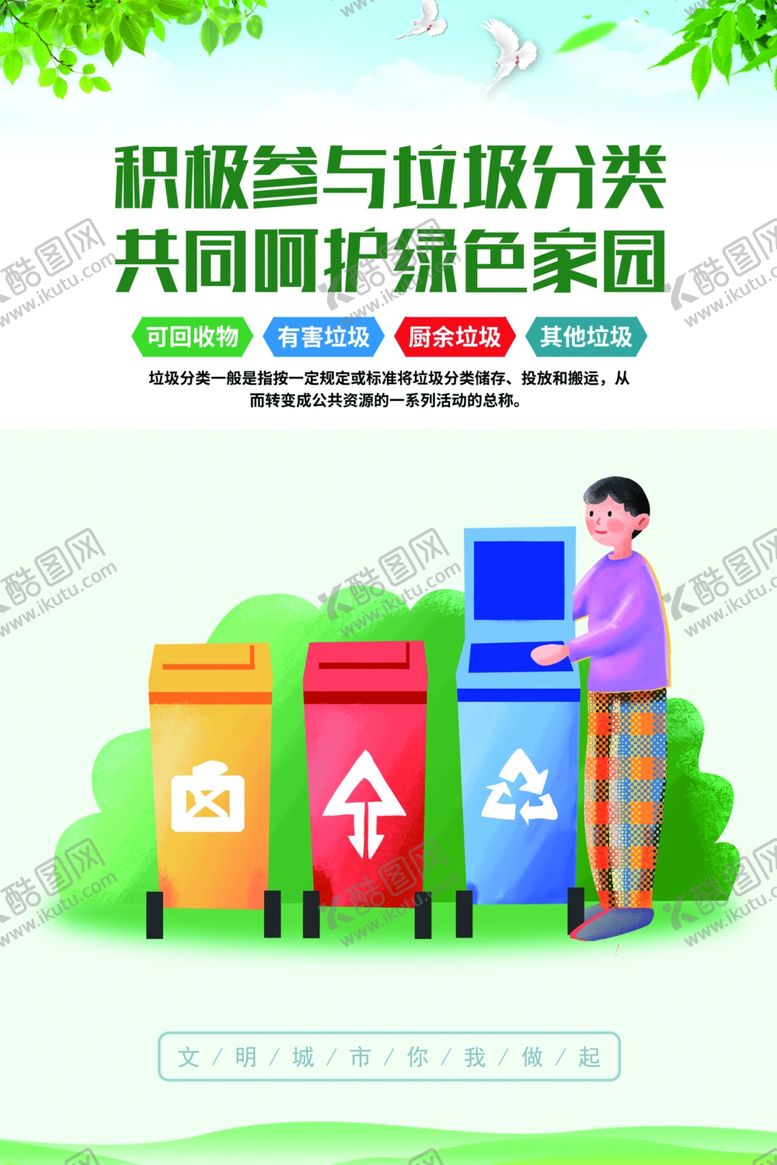 编号：73221901310251422776【酷图网】源文件下载-生活垃圾展板