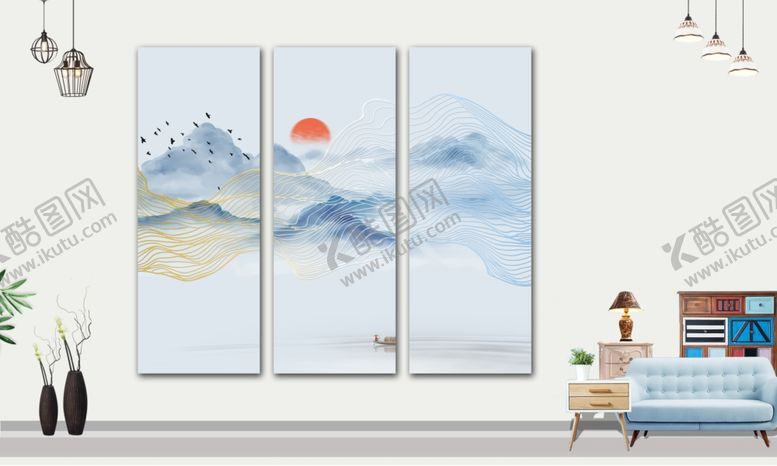 编号：62298611010008465004【酷图网】源文件下载-壁画禅意画