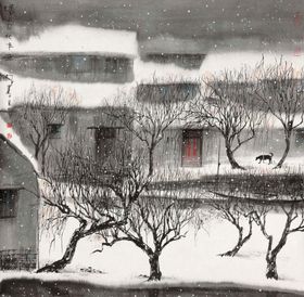 中式山水风景画
