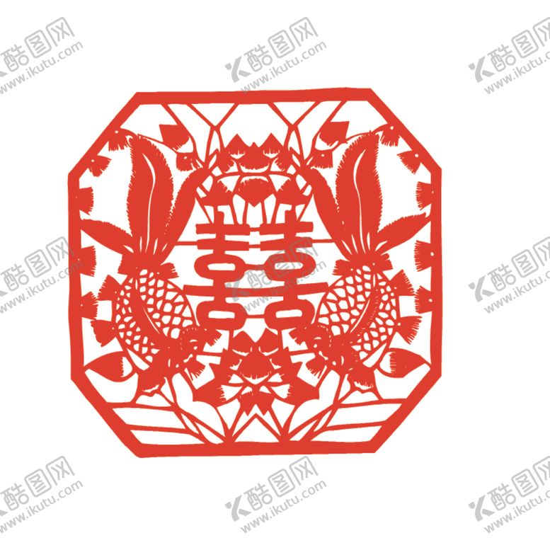 编号：20954310111117437714【酷图网】源文件下载-窗花剪纸