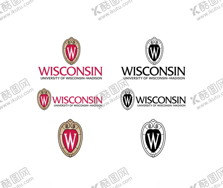 编号：23472309101619487271【酷图网】源文件下载-美国威斯康星大学麦迪逊分校校徽