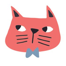猫咪主题插画图案