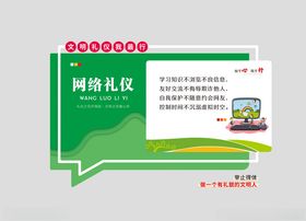 网络礼仪文化墙