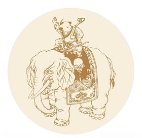 大象白描吉象吉祥