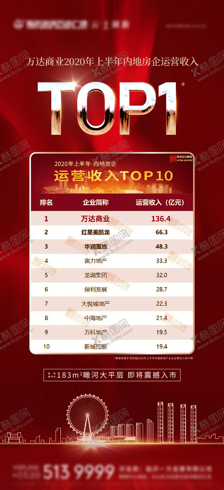 编号：38230911191613164599【酷图网】源文件下载-地产top排行榜单图海报