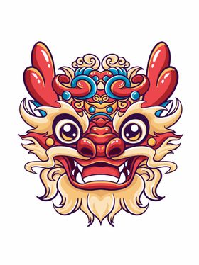 插画新春卡通图