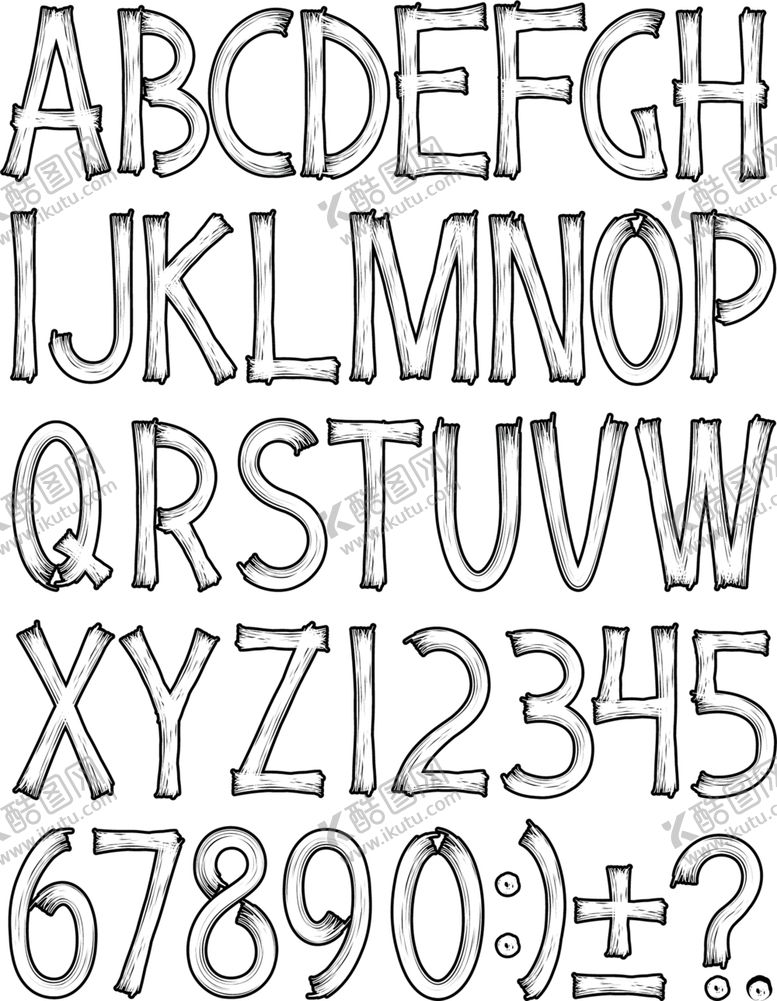 编号：93937309090457027252【酷图网】源文件下载-木制字母