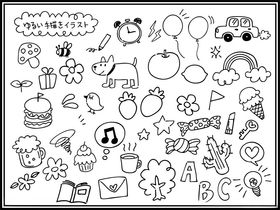 可爱卡通简笔画素材集合