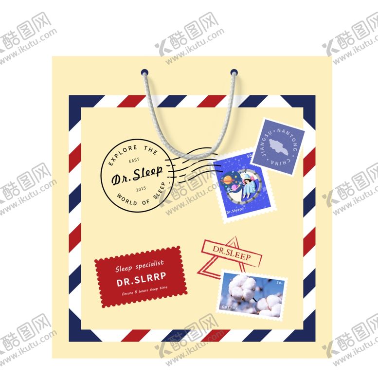 编号：42270109220010378177【酷图网】源文件下载-邮票包装袋设计