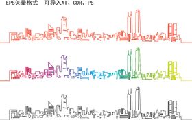 城市线图