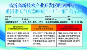 重污染天气公示栏