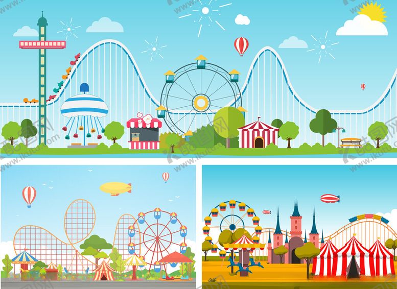 编号：80362911021815074189【酷图网】源文件下载-游乐园嘉年华