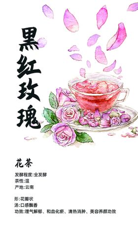 玫瑰花茶海报banner