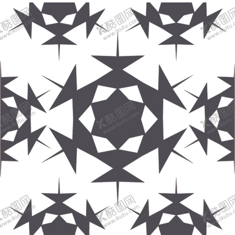 编号：62158910110502444652【酷图网】源文件下载-黑白简约花纹图案设计