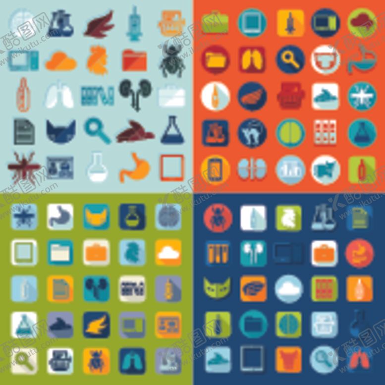编号：98485404042208491251【酷图网】源文件下载-多彩图标集合