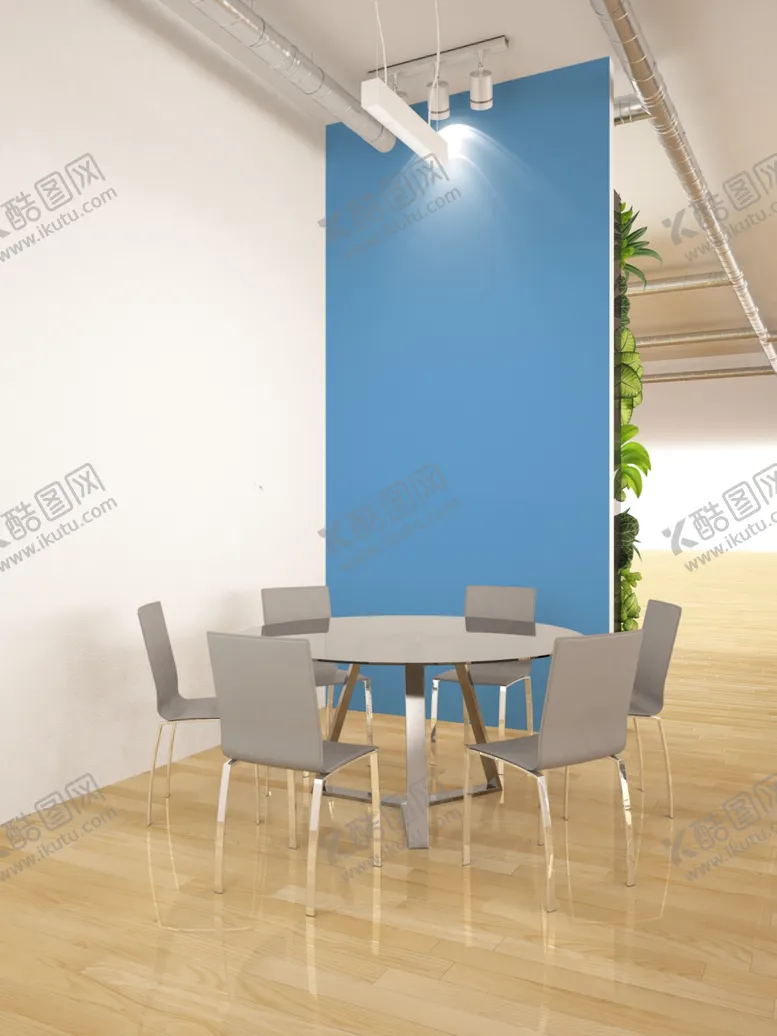 编号：86745206272200461989【酷图网】源文件下载-办公区海报隔断装饰墙效果图样机