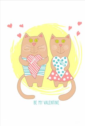 卡通猫底纹场景漫画海报背景场景
