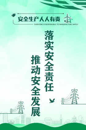 企业展板制度牌电力国家电网安全教育