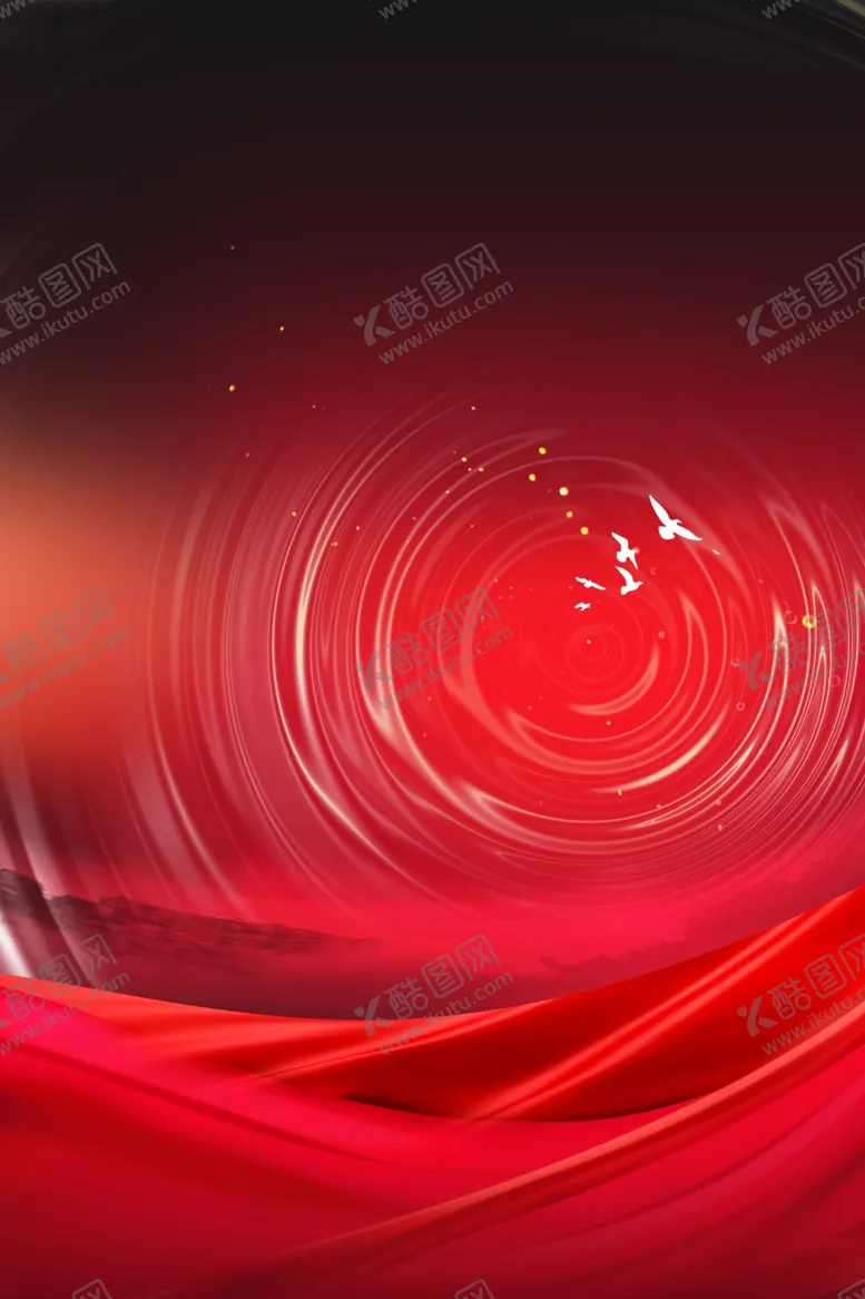 编号：82576502192227296839【酷图网】源文件下载-红色海报背景
