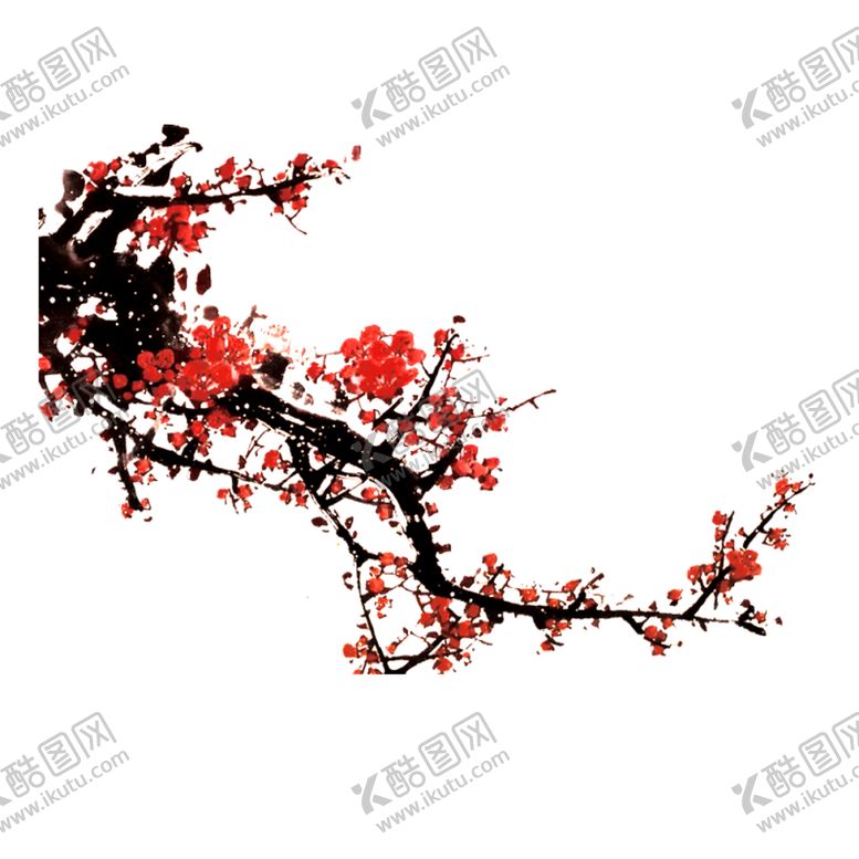 编号：81763906280026382162【酷图网】源文件下载-中国风水墨梅