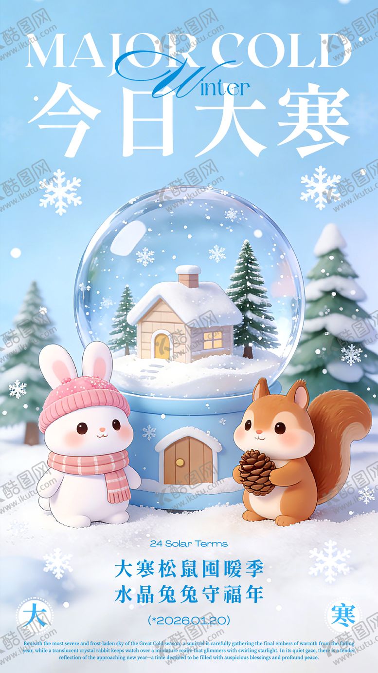 编号：85779401080206294987【酷图网】源文件下载-大寒节气海报