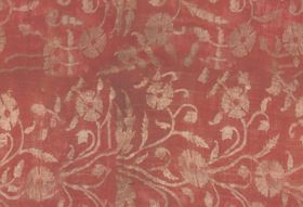 红色底金色花纹精美织物